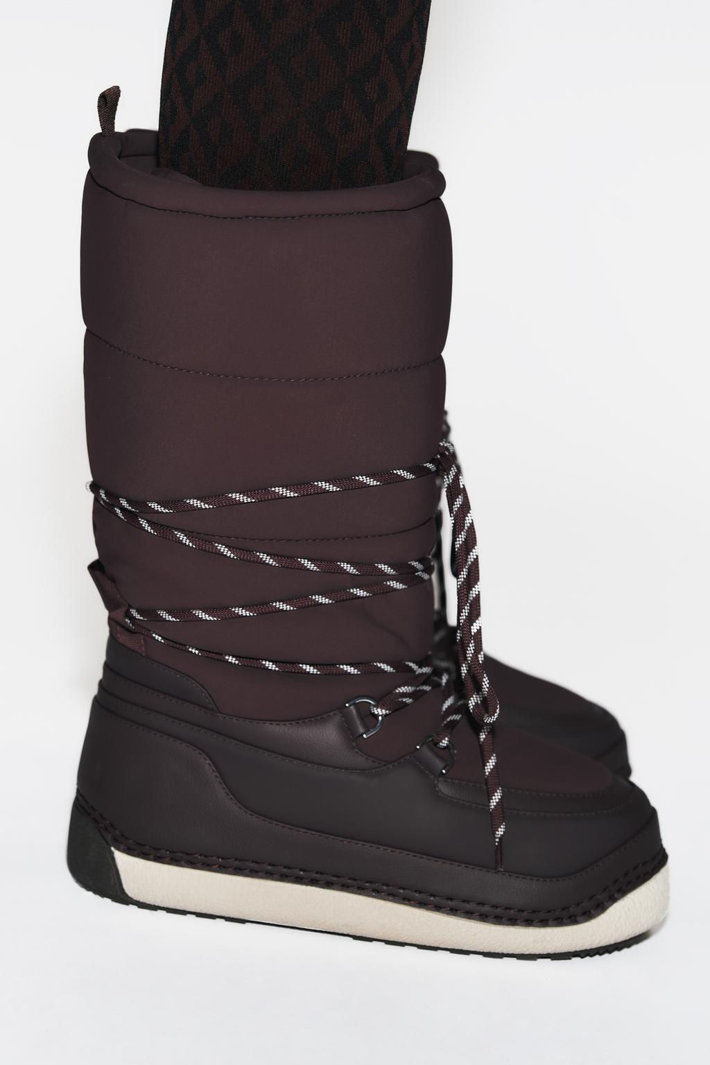SKI COLLECTION LACE-UP ANKLE BOOTS, CHARACTERISTICS - Zara фото 2