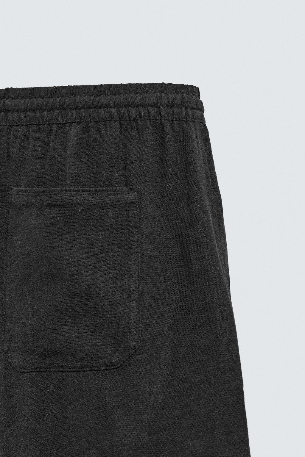 BERMUDA RELAXED FIT VISCOSA - LINO / Negro - Zara фото 10