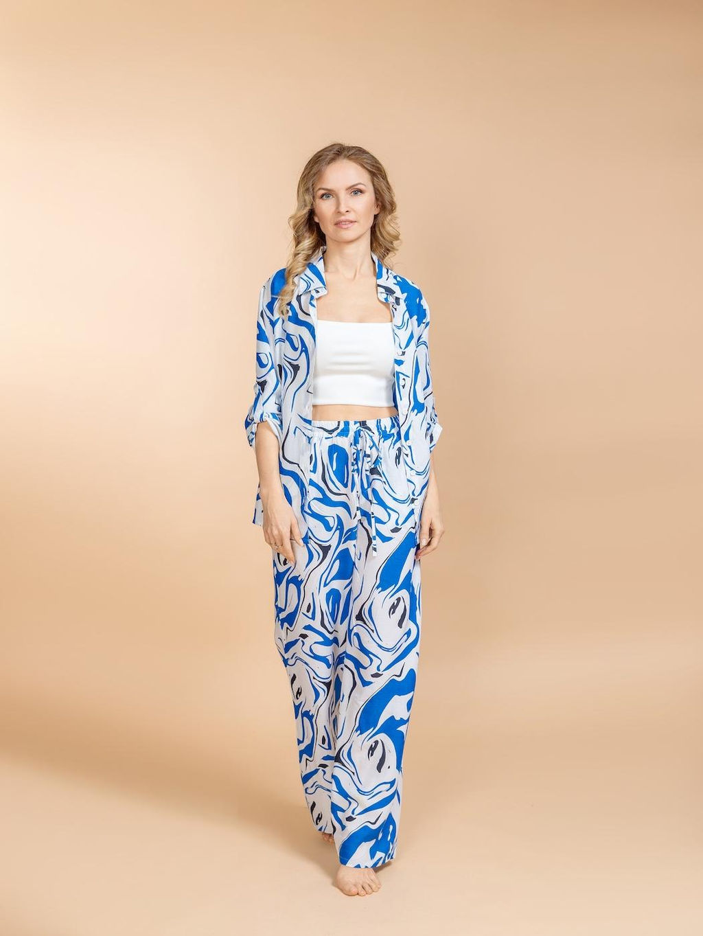 Брючный костюм (вискоза) №25-466-5 (Лето 2025)