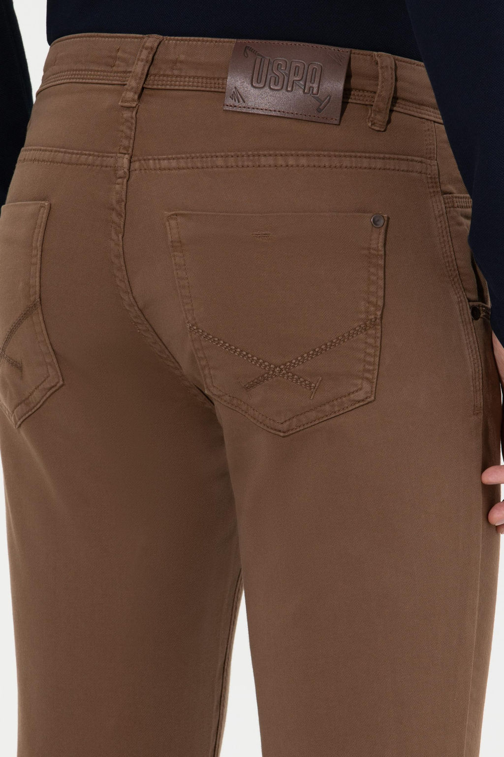Erkek Slim Fit Coconut Kanvas Pantolon