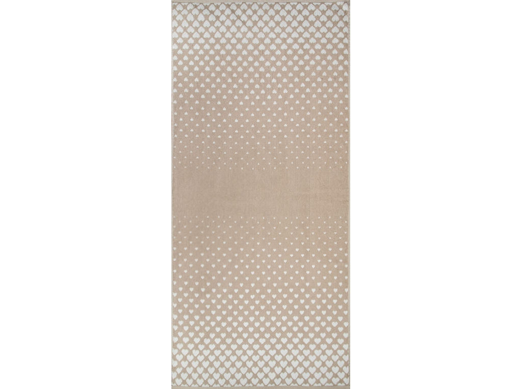 Полотенце махровое 6с102.511ж2 Градиент сердца(лен3) 67х150см