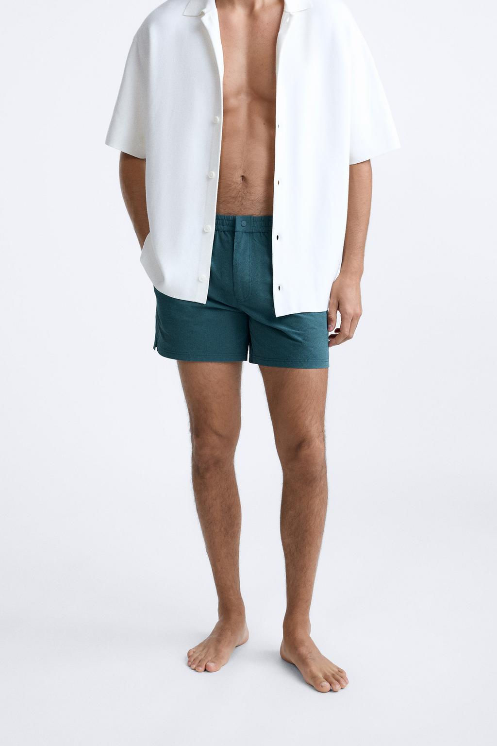 DOKULU REGULAR FIT DENIZ SORTU - Zara фото 8