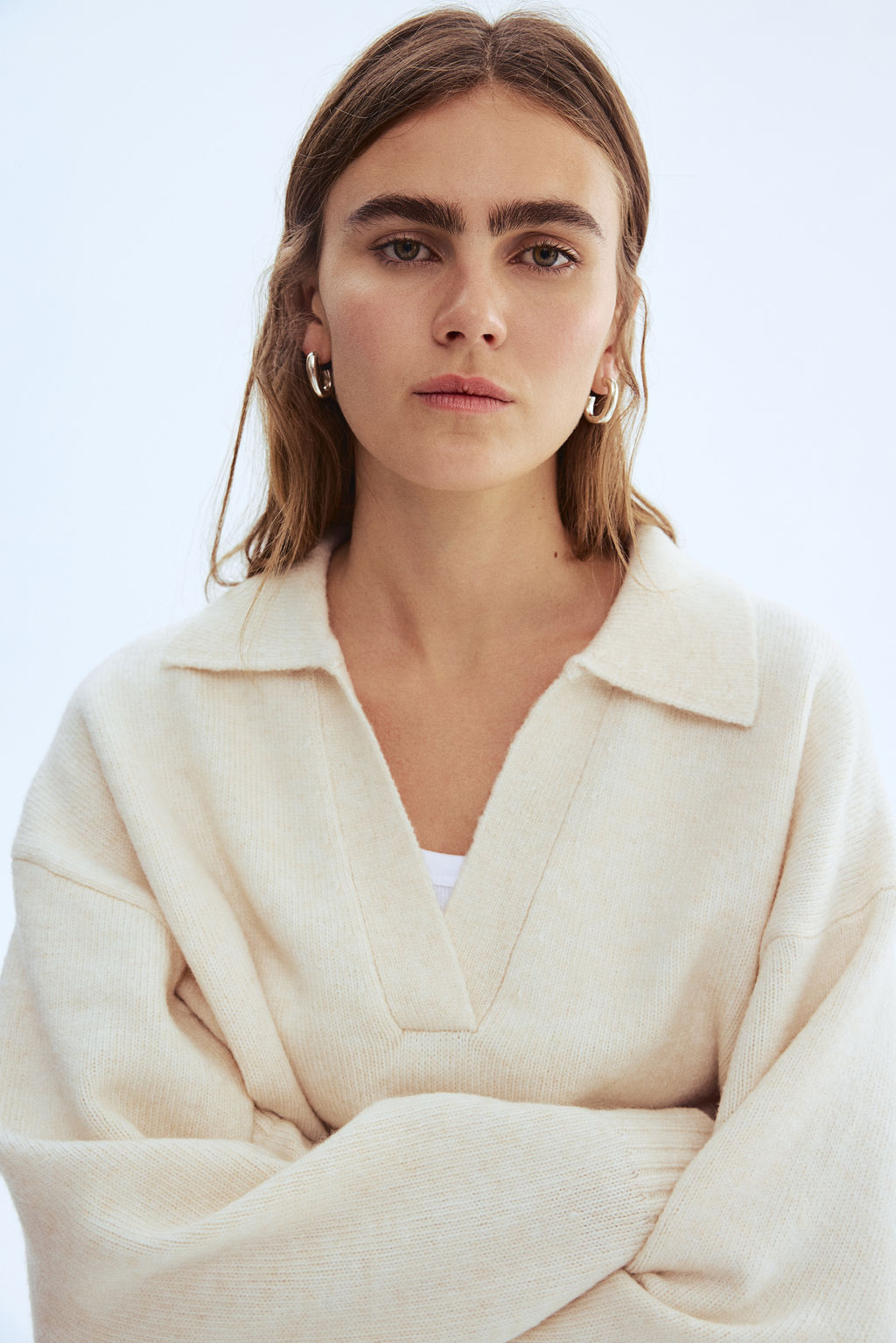 Jersey de punto fino con cuello - H&m фото 4