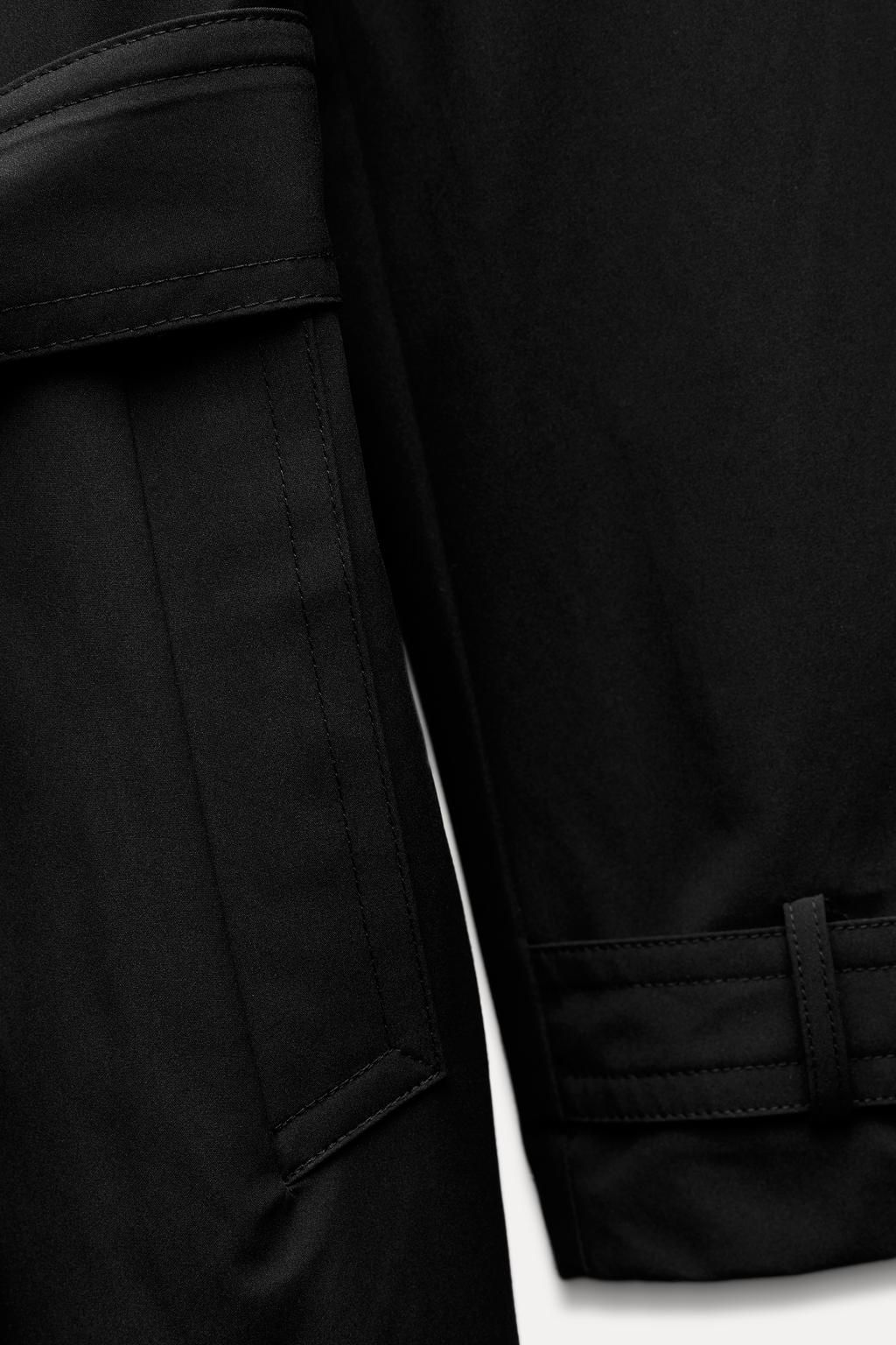 WATER-REPELLENT MIDI TRENCH COAT WITH BELT - Zara фото 15