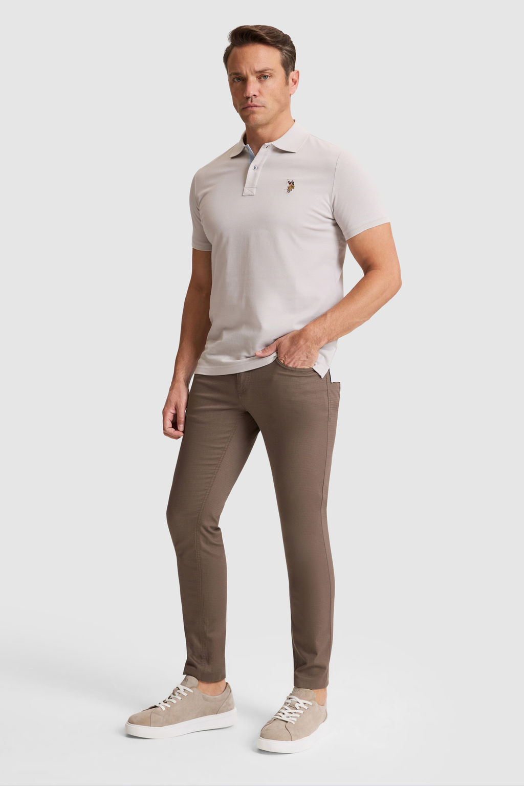 Erkek Vizon Kanvas / Chino Pantolon