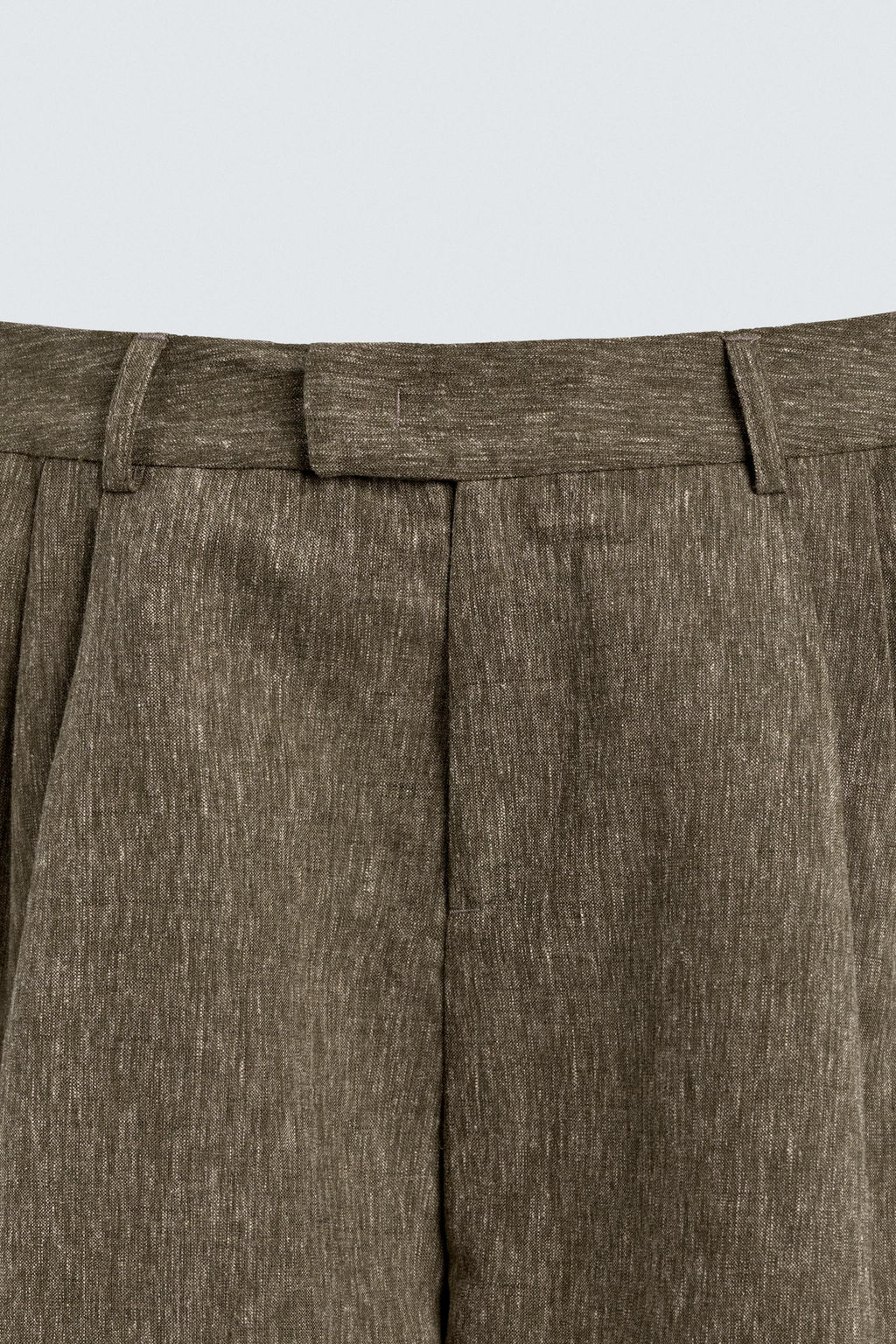 BERMUDA RELAXED FIT PLIEGUES / Khaki