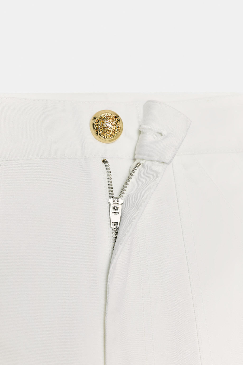 ZW COLLECTION WIDE-LEG COTTON TROUSERS - Zara фото 6