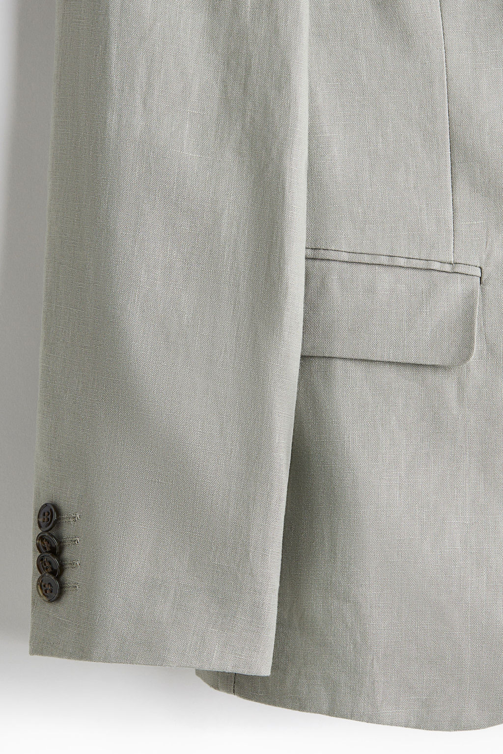 Americana de lino Slim Fit - H&m фото 9
