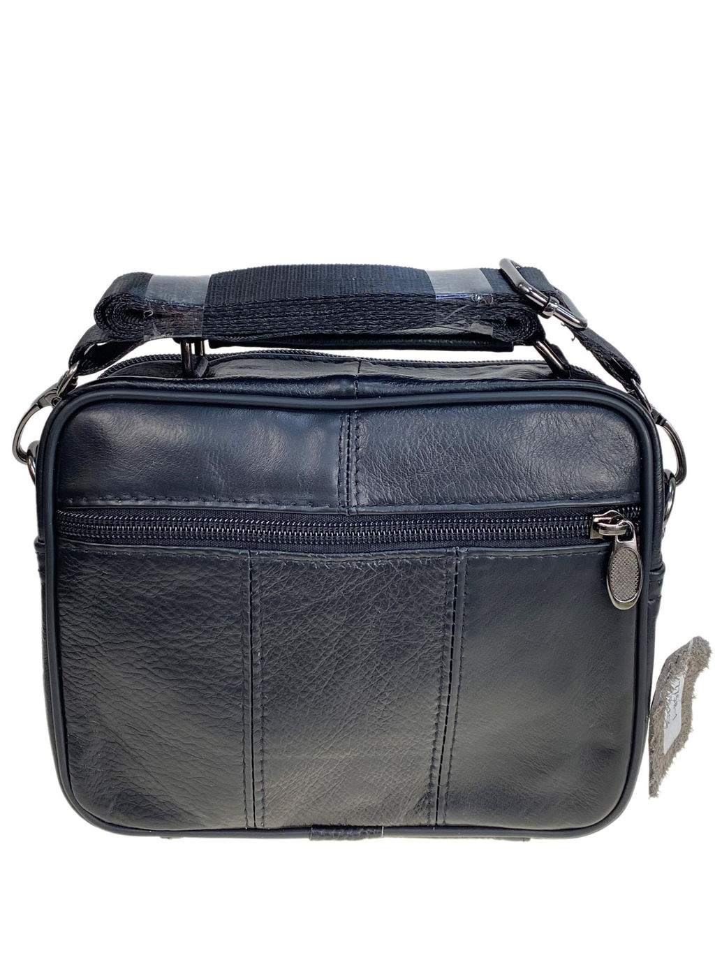 Сумка мужская из натуральной кожи, цвет черный - Greta фото 2