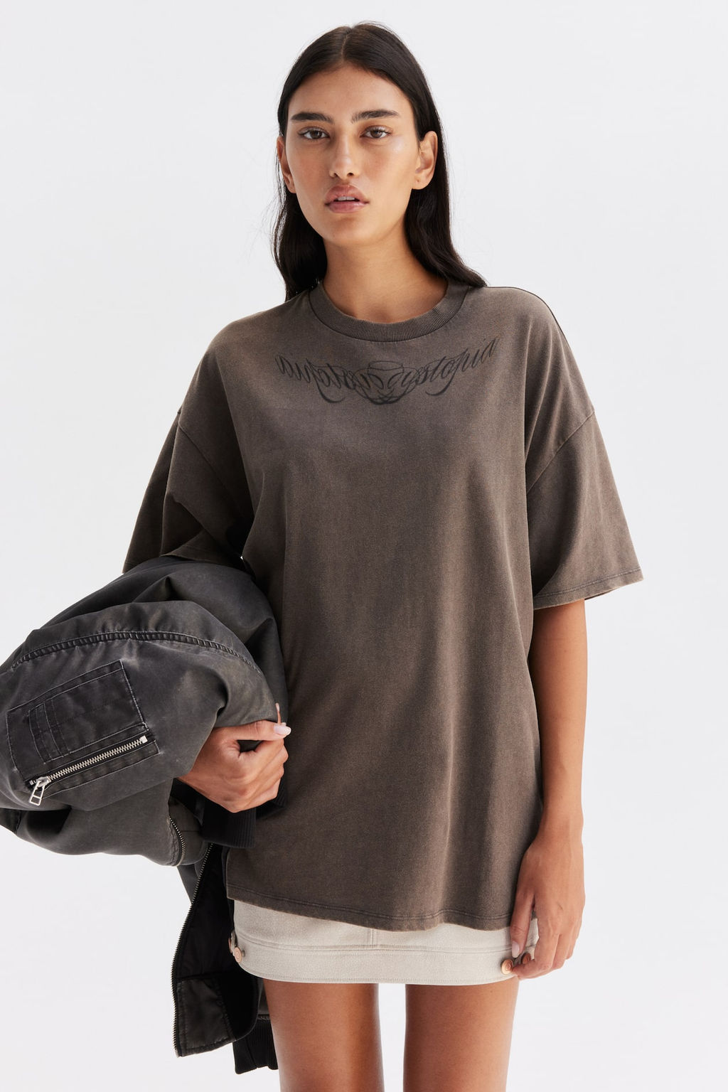 Camiseta oversize con motivo - H&m фото 2