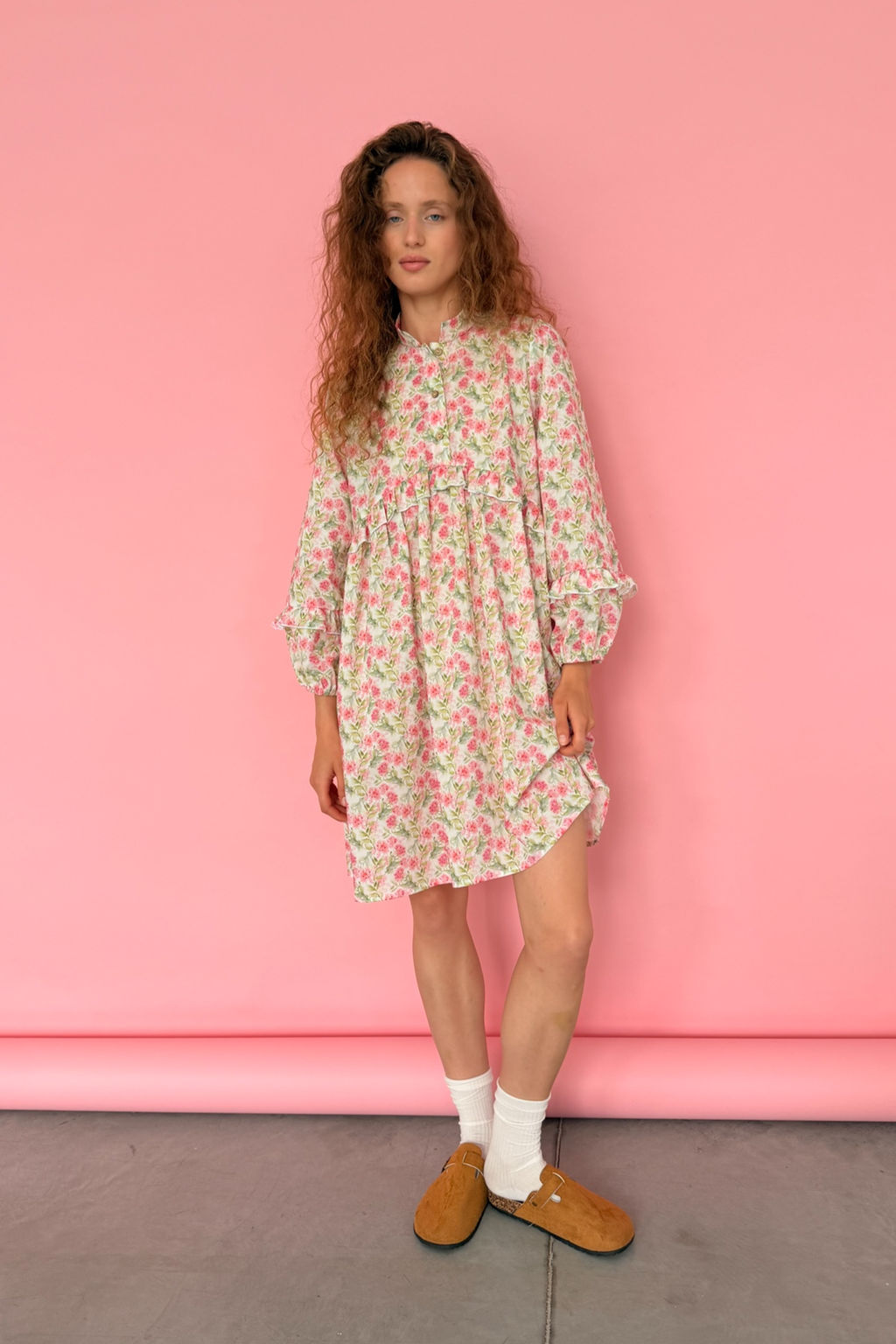 Платье женское ПТИЧКА123/03/Белый, розовый - M&G all natural фото 6
