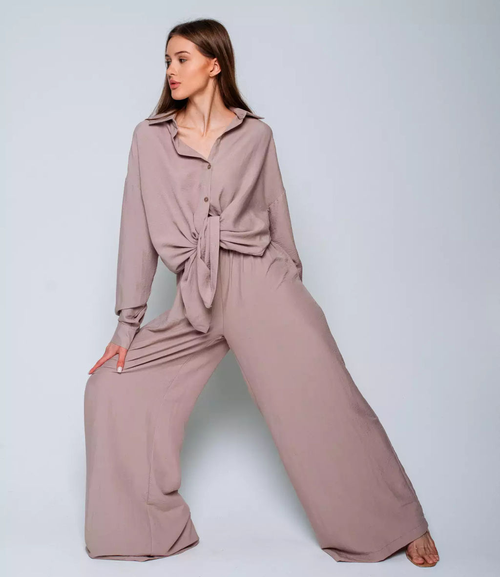 Костюм #ОБШ1342, бежево-розовый - Dommod фото 2