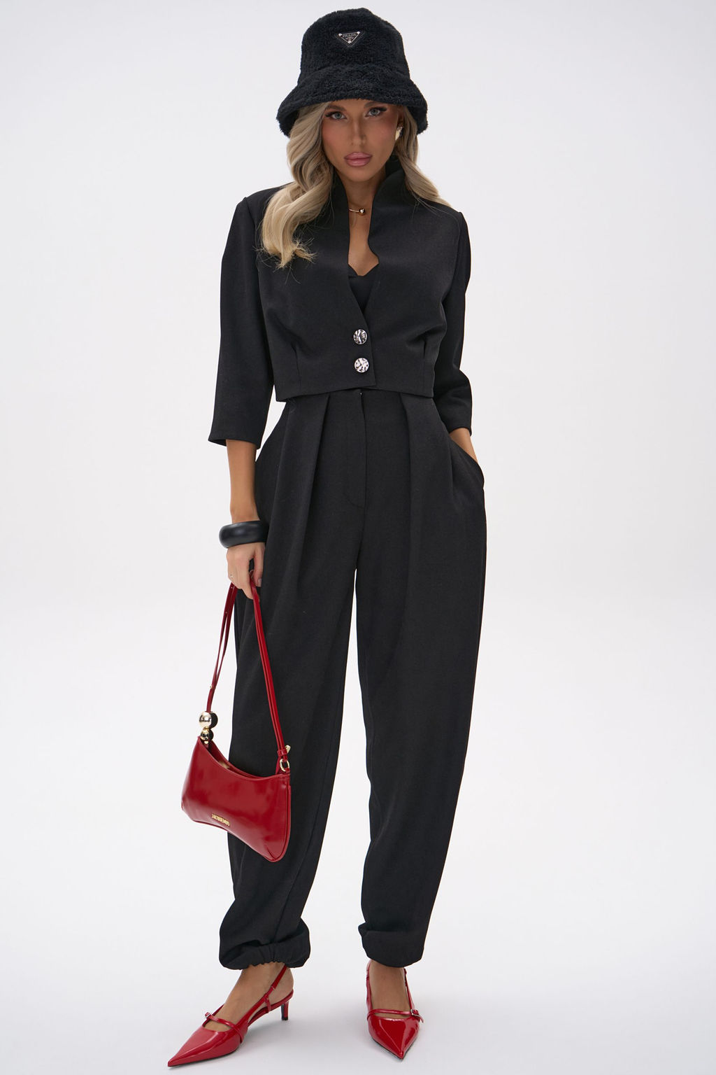 Короткий пиджак Джуди (чёрный) - Эльза фото 5