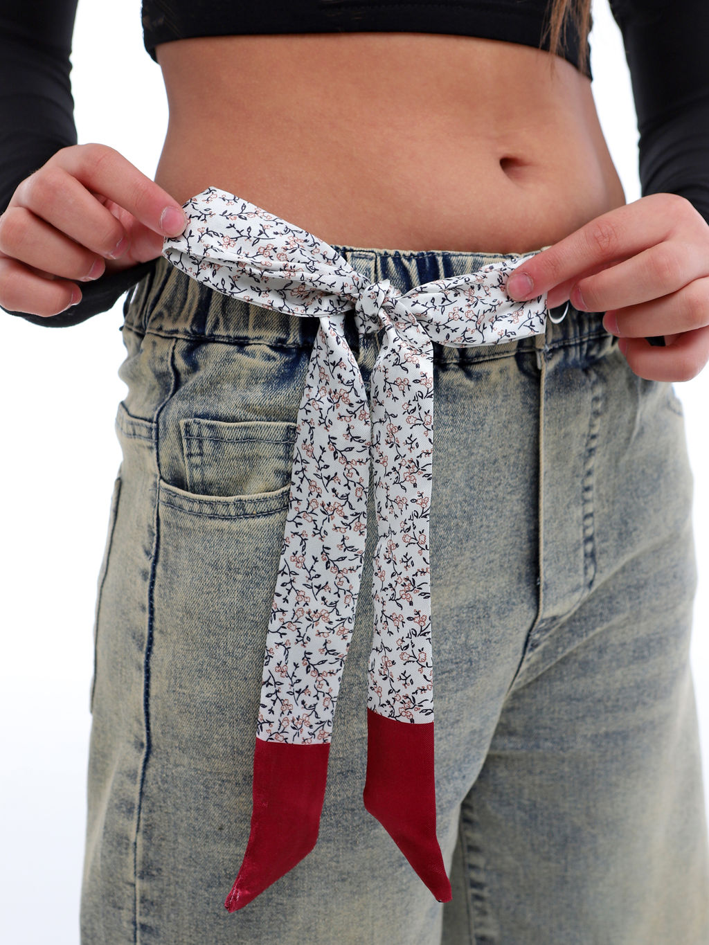 Джинсы-багги для девочек - СИНЯЯ МОДА фото 9