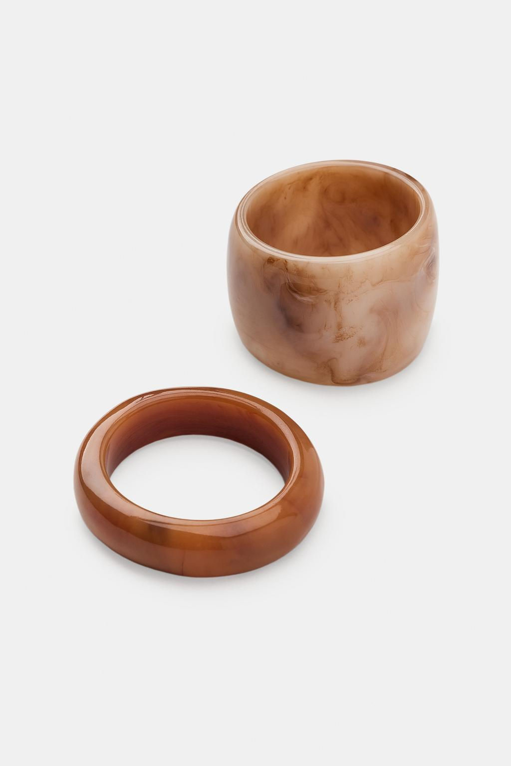 PACK OF 2 RIGID RESIN BRACELETS - Zara фото 4