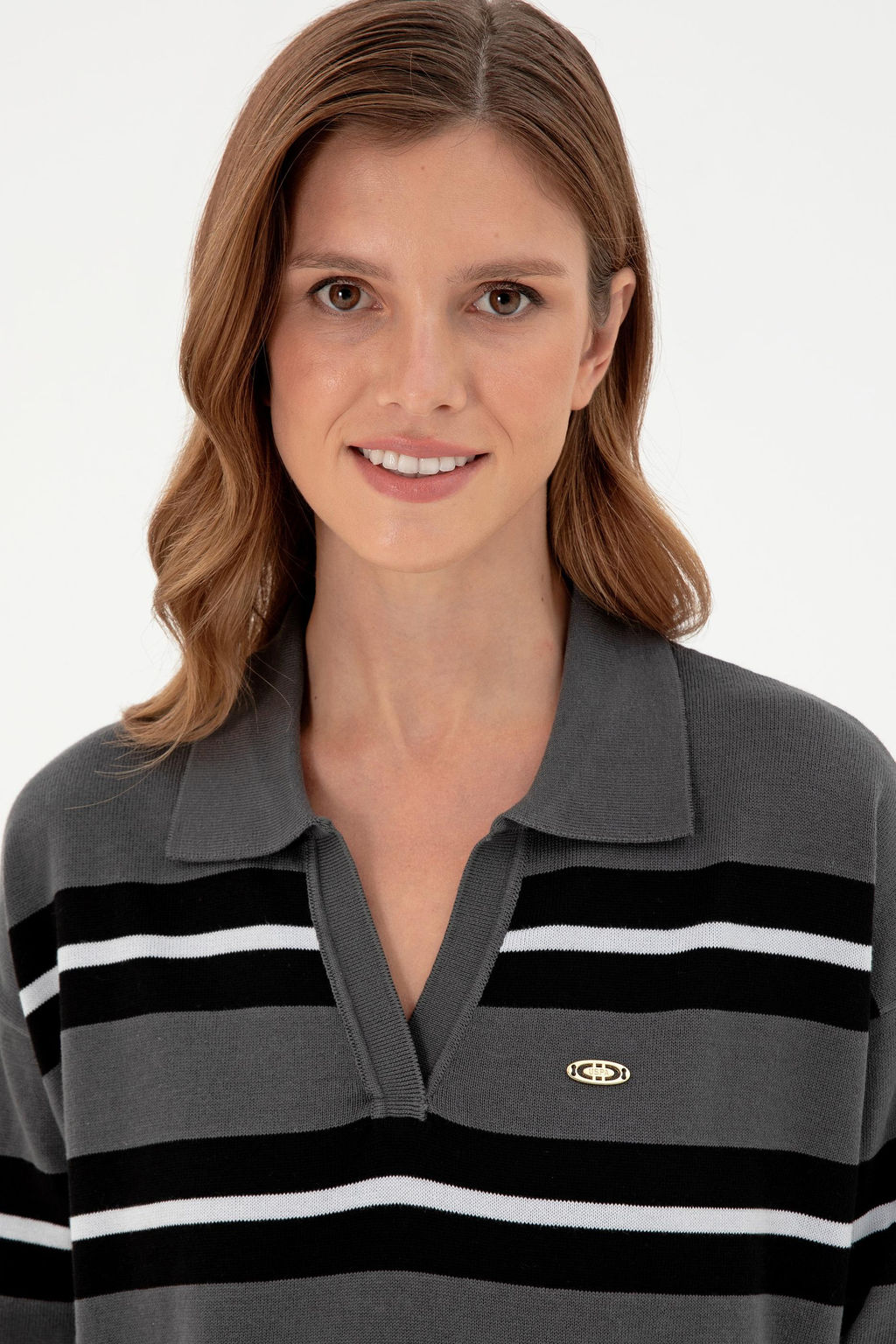 Женский свитер антрацитового цвета Неожиданная скидка в корзине - U.s. polo assn фото 2