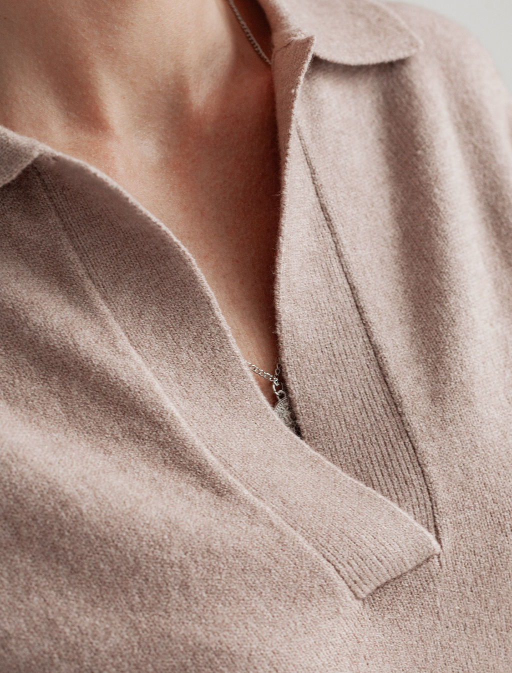 Джемпер-поло из пряжи с кашемиром VILATTE