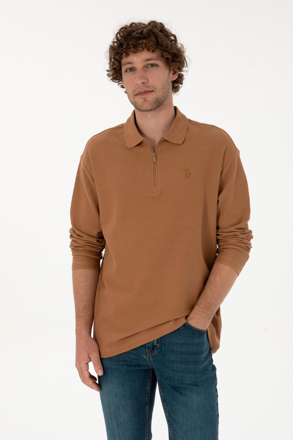 Erkek Kahverengi Sweatshirt Sepette S_rpriz _ndirim - U.s. polo assn фото 3