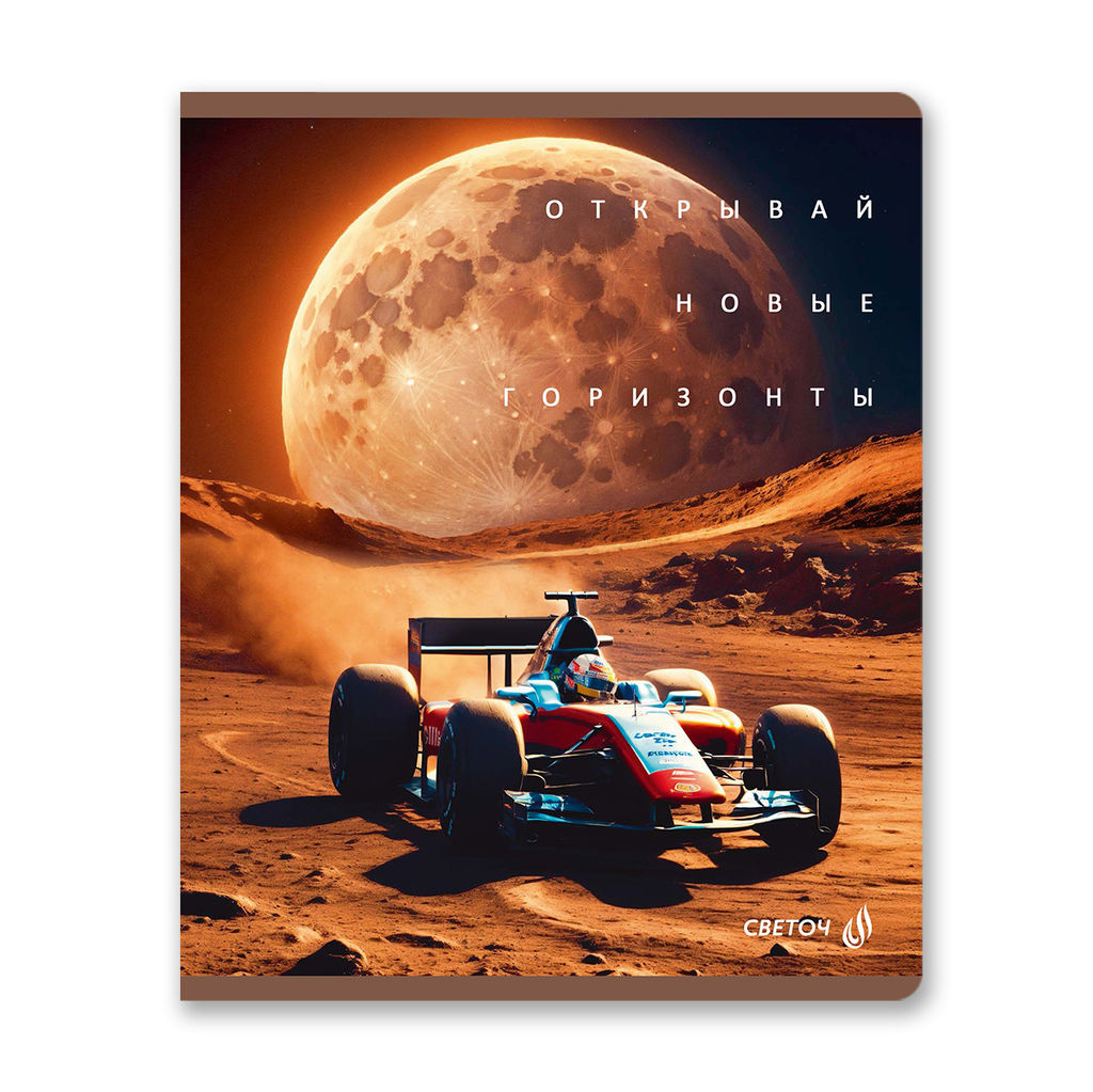 Светоч Т77 Тетрадь ученическая общая, матовый сплошной лак+запечат.титул лист A5 60 л. на скобе 65 г/кв.м , белизна 100 % 10 шт. клетка 01123 Микс-Летний день  фото 4