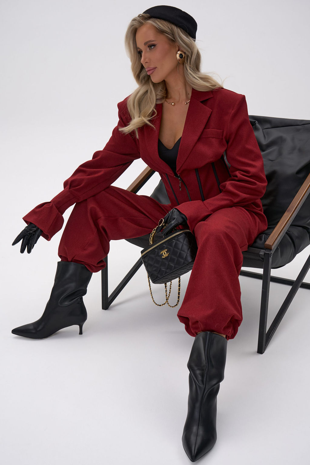 Пиджак  корсет Джуди (бордовый) - Эльза фото 16