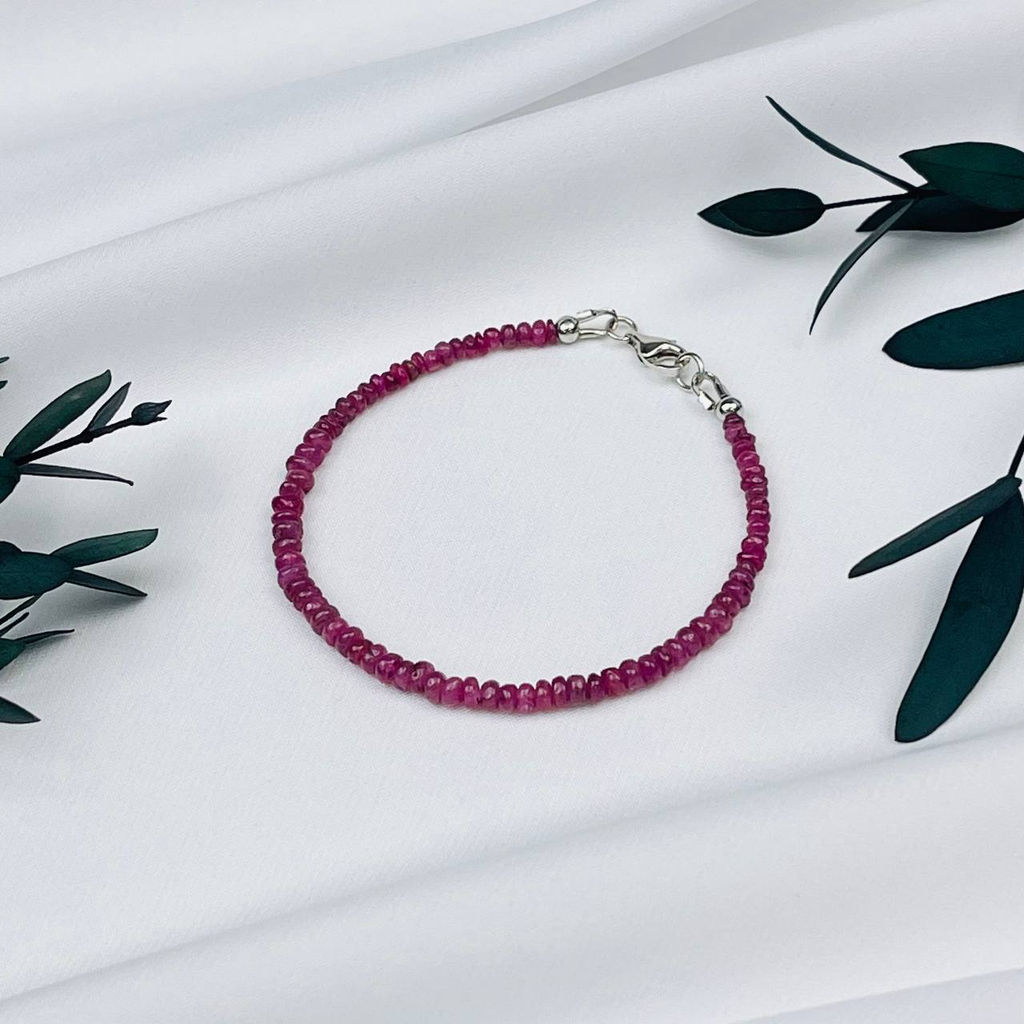 Браслет из Рубина 16,5 см +