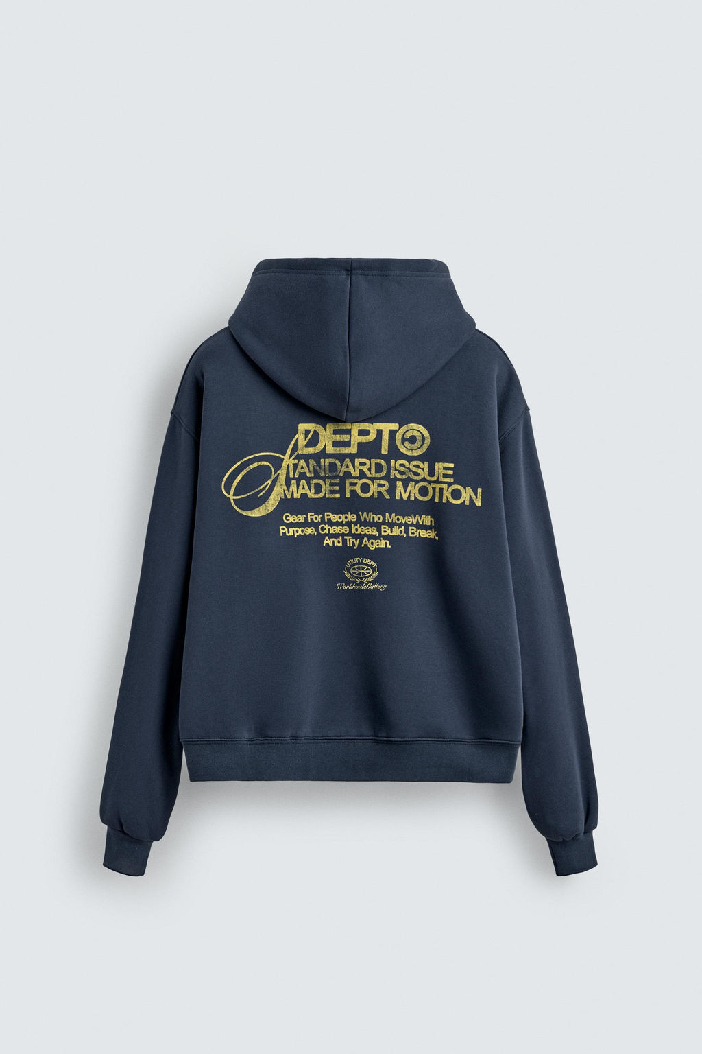 WASHED PRINTED SLOGAN HOODIE - Zara фото 8