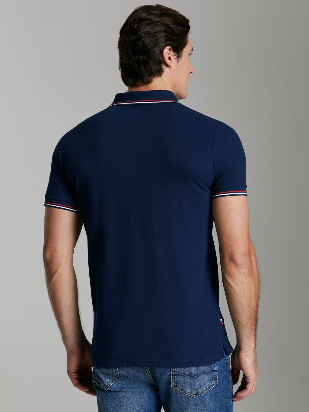 Поло мужское RUSSIA 65M-RR-1497 RED-N-ROCKS