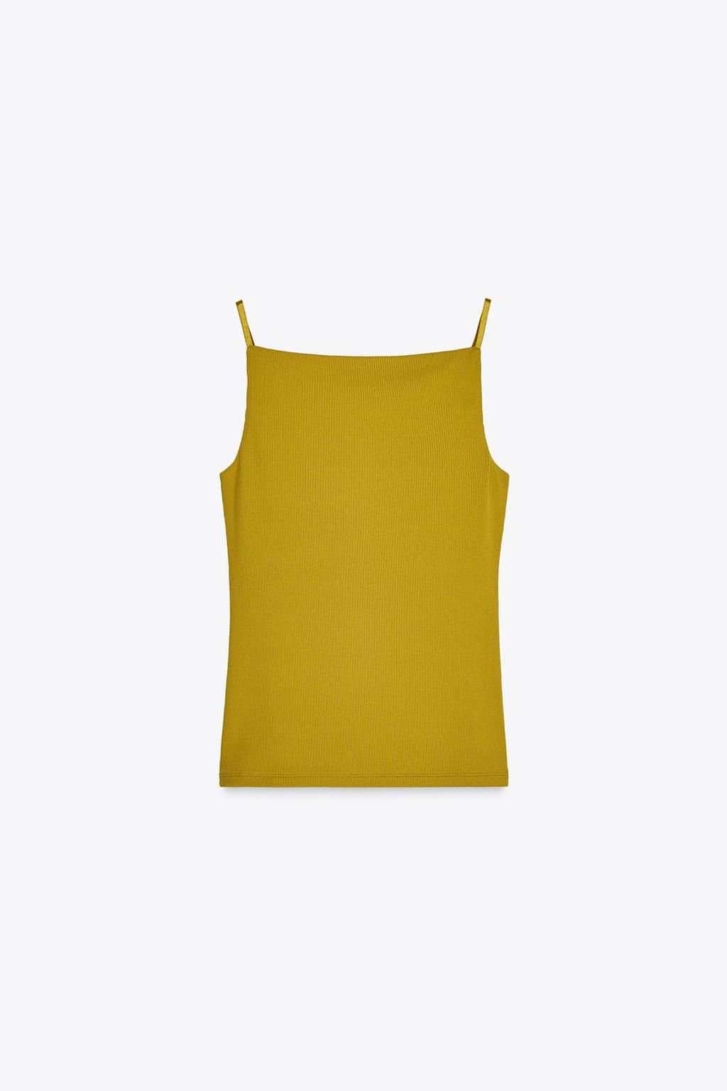 RIB TOP WITH POLYAMIDE STRAPS - Zara фото 13