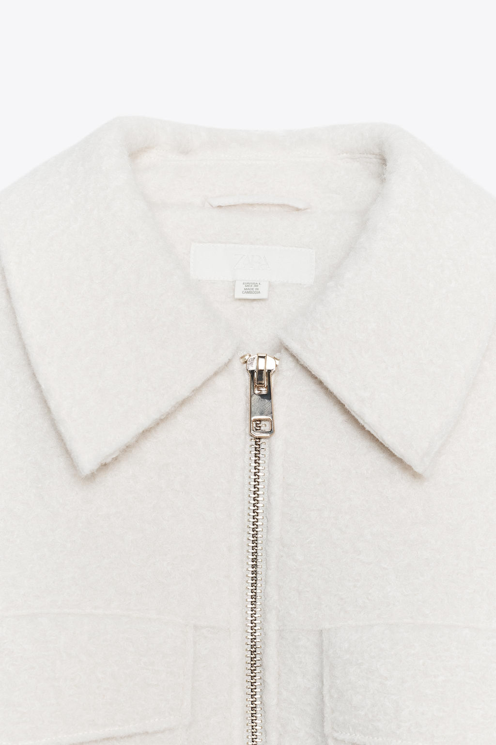 BOUCL_ JACKET WITH PATCH POCKETS - Zara фото 8