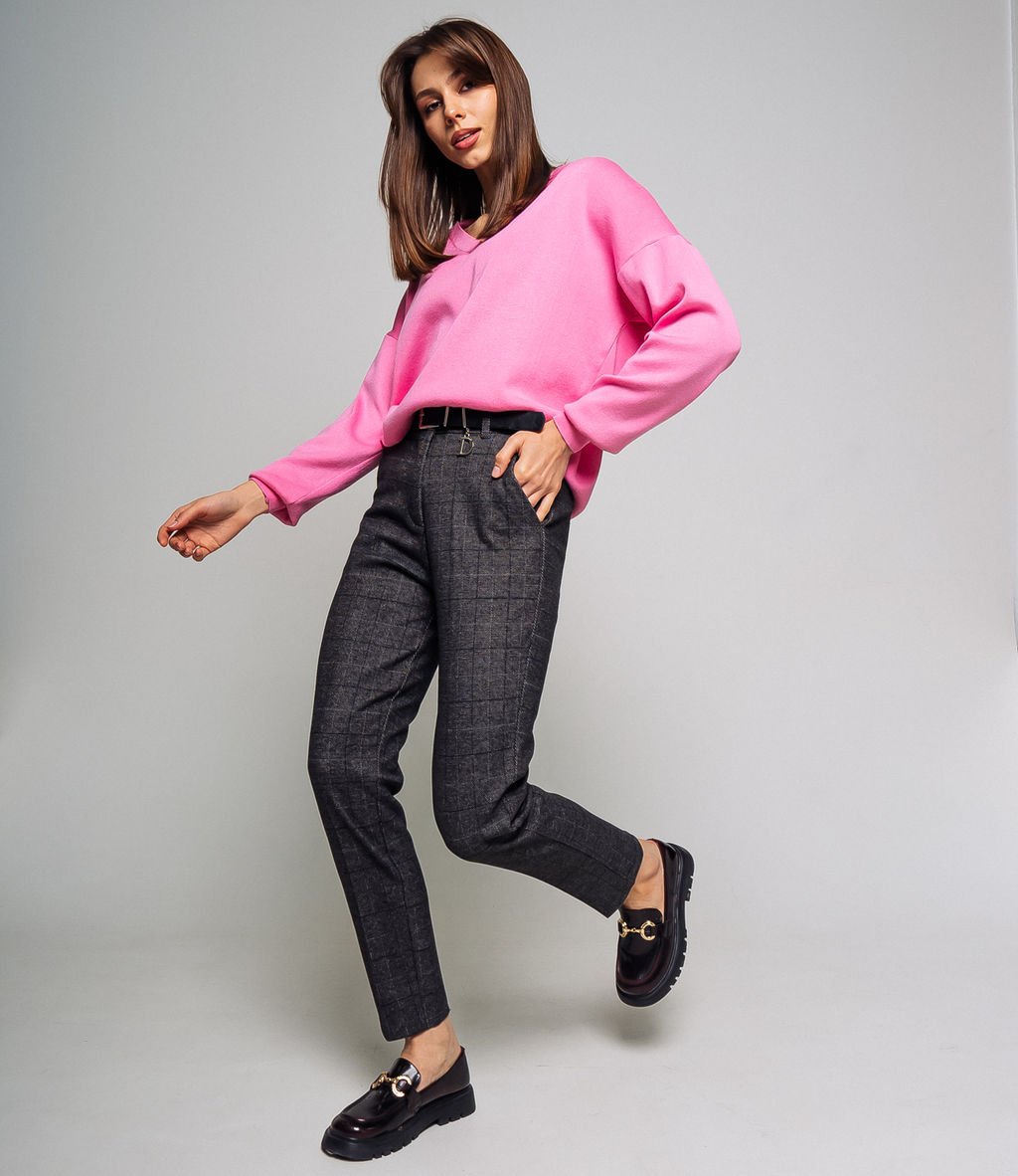 Брюки #МСК5838, серый