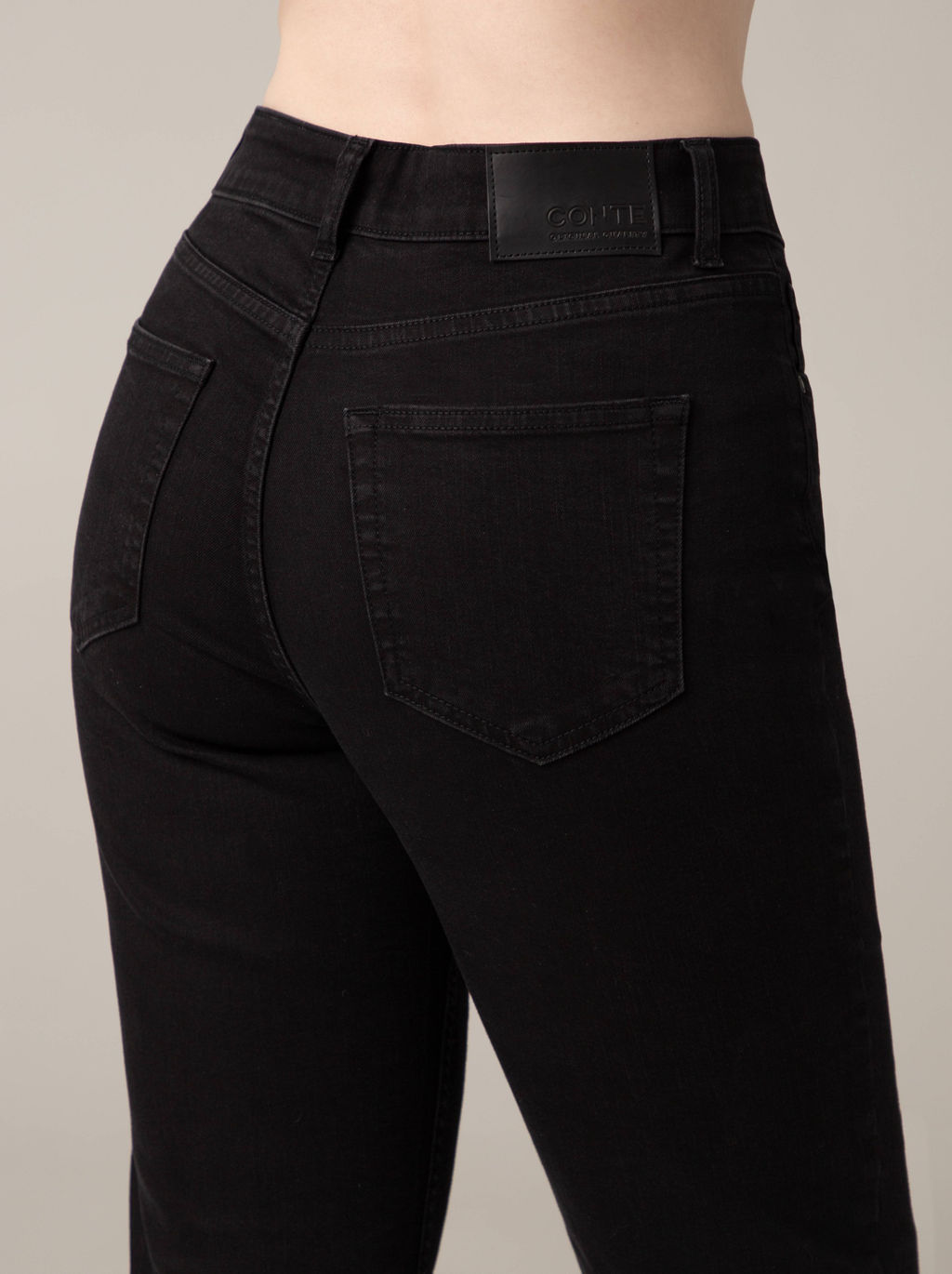 CONTE CON-715 Классические джинсы size plus с высокой посадкой black - Conte elegant фото 3