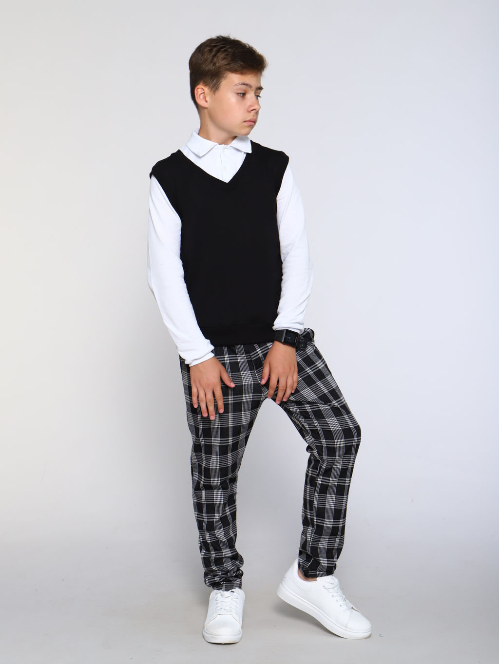 Брюки Высота черный - Ладошки фото 31