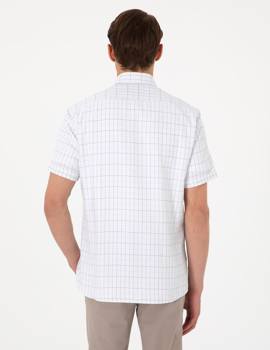 Beyaz Regular Fit K_sa Kollu G_mlek - Pierre cardin фото 5