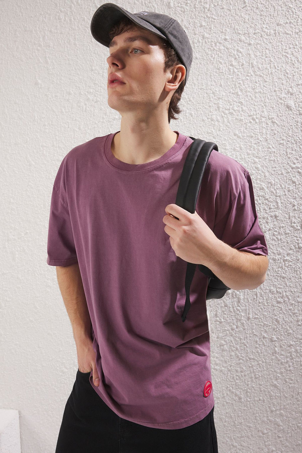 TRENDYOL MAN Premium Antrasit Oversize/Genis Kesim Soluk Efektli %100 Pamuklu T-Shirt TMNSS23TS00153 - Trendyolmilla фото 28