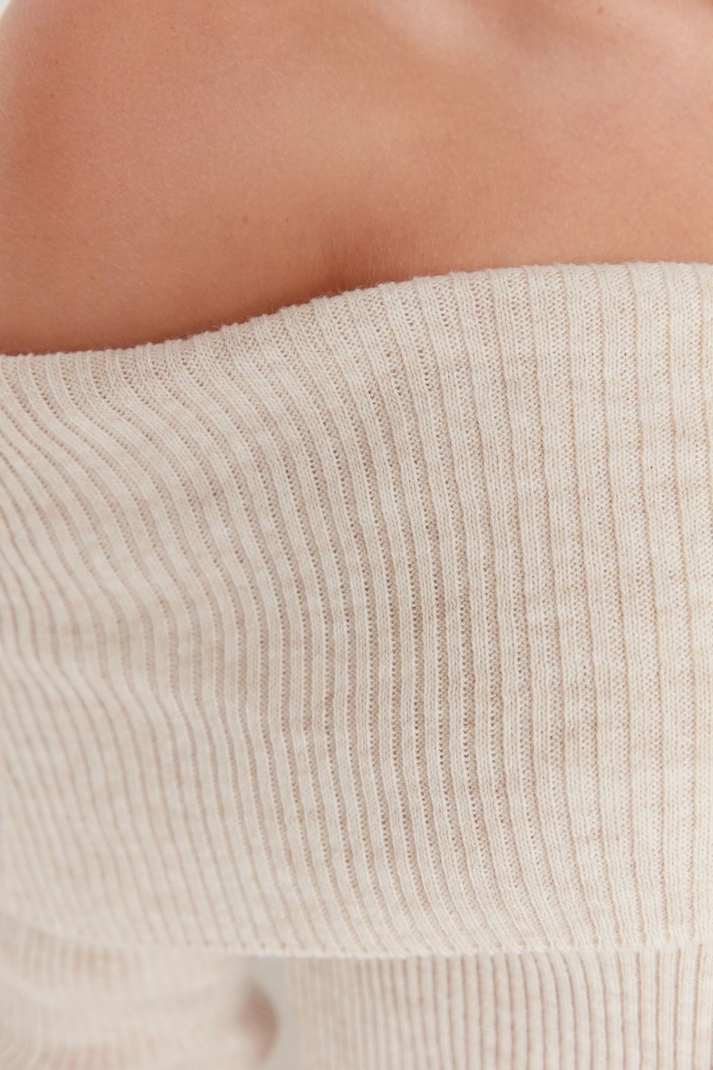 Tas Super Crop Carmen Yaka Triko Kazak TWOAW22KZ1897 - Trendyolmilla фото 4