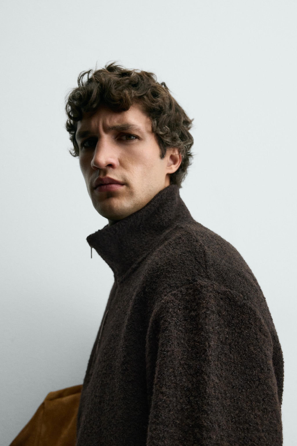 FAUX SHEARLING QUARTER-ZIP SWEATSHIRT - Zara фото 5