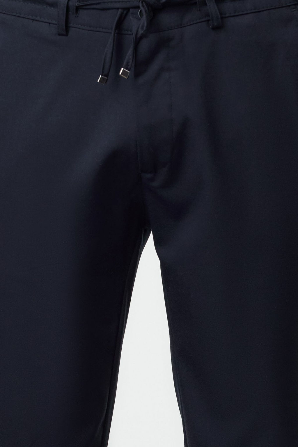 TRENDYOL MAN Siyah Slim Fit Beli Baglama Detayl? Lastikli Kumas Dokuma Pantolon TMNAW25PL00029 - Trendyolmilla фото 4