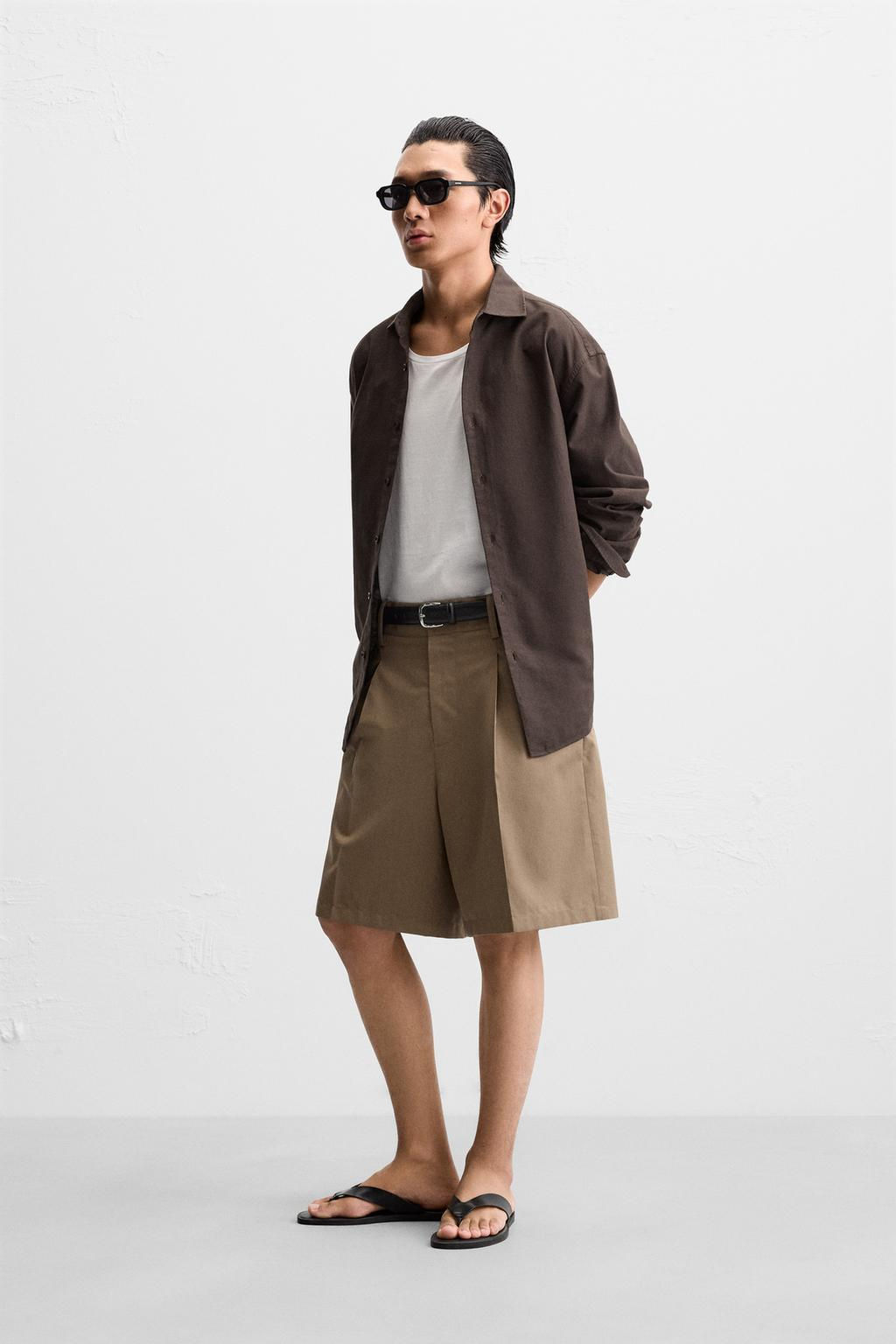 REGULAR-FIT BERMUDA SHORTS - Zara фото 4