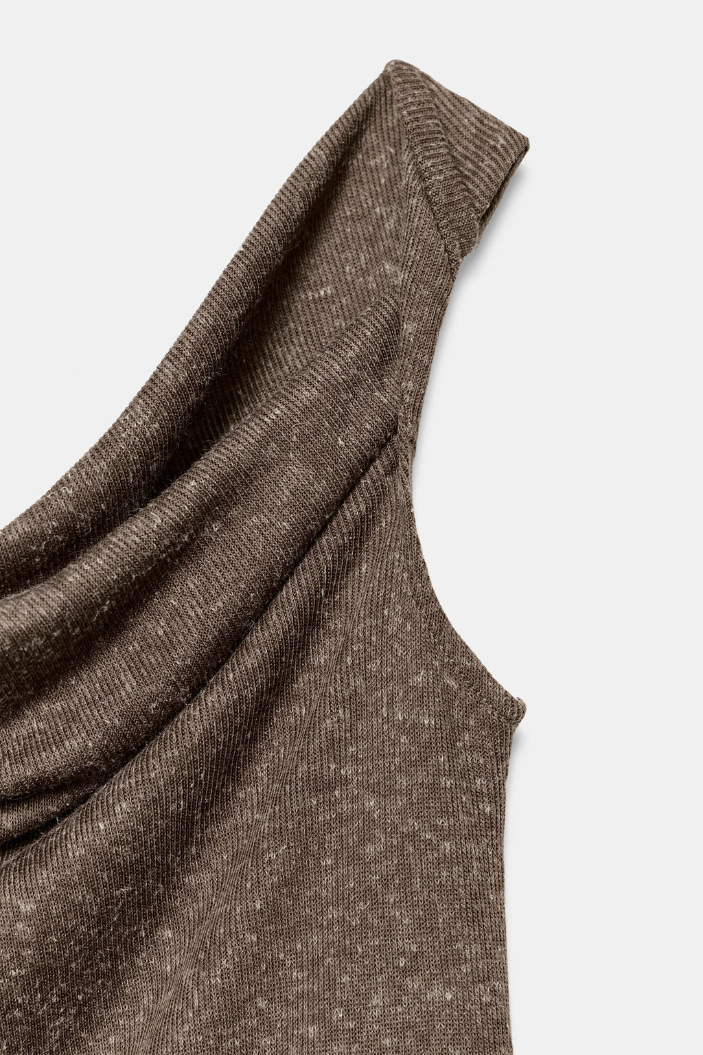 TOP R?STICO ASIM?TRICO / Marr?n - Zara фото 6