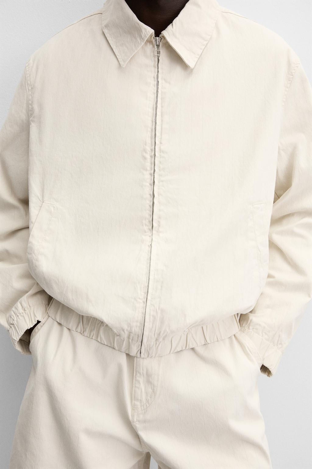 STRIPED TEXTURED JACKET - Zara фото 5