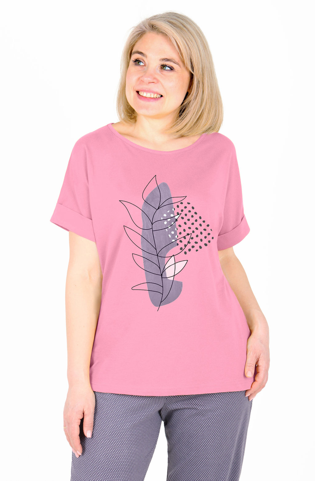 Костюм Уют К-321 (46-64) кулирка - Лотос фото 14