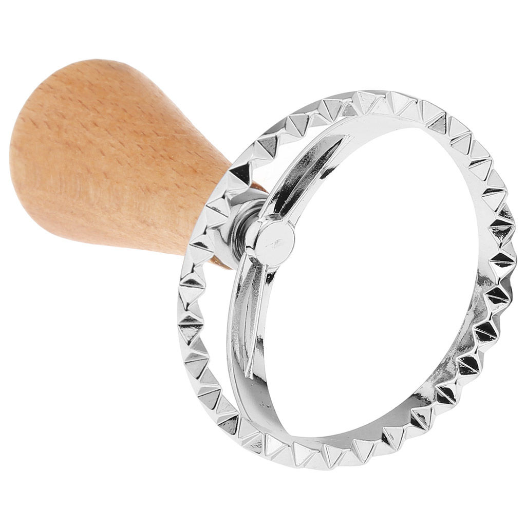 Штамп металлический для пельменей Круг д6,2см h10см, деревянная ручка, на картоне (Китай) - Домашняя мода фото 3