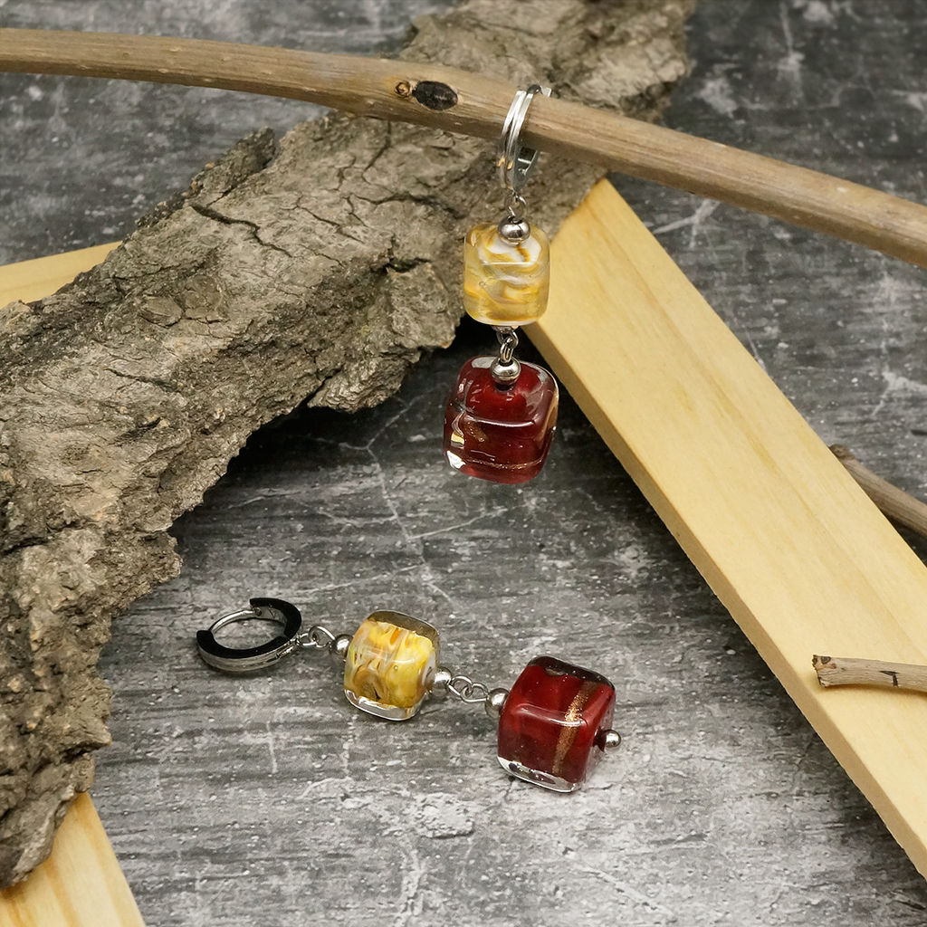 Серьги из муранского стекла MARSALA LS3318