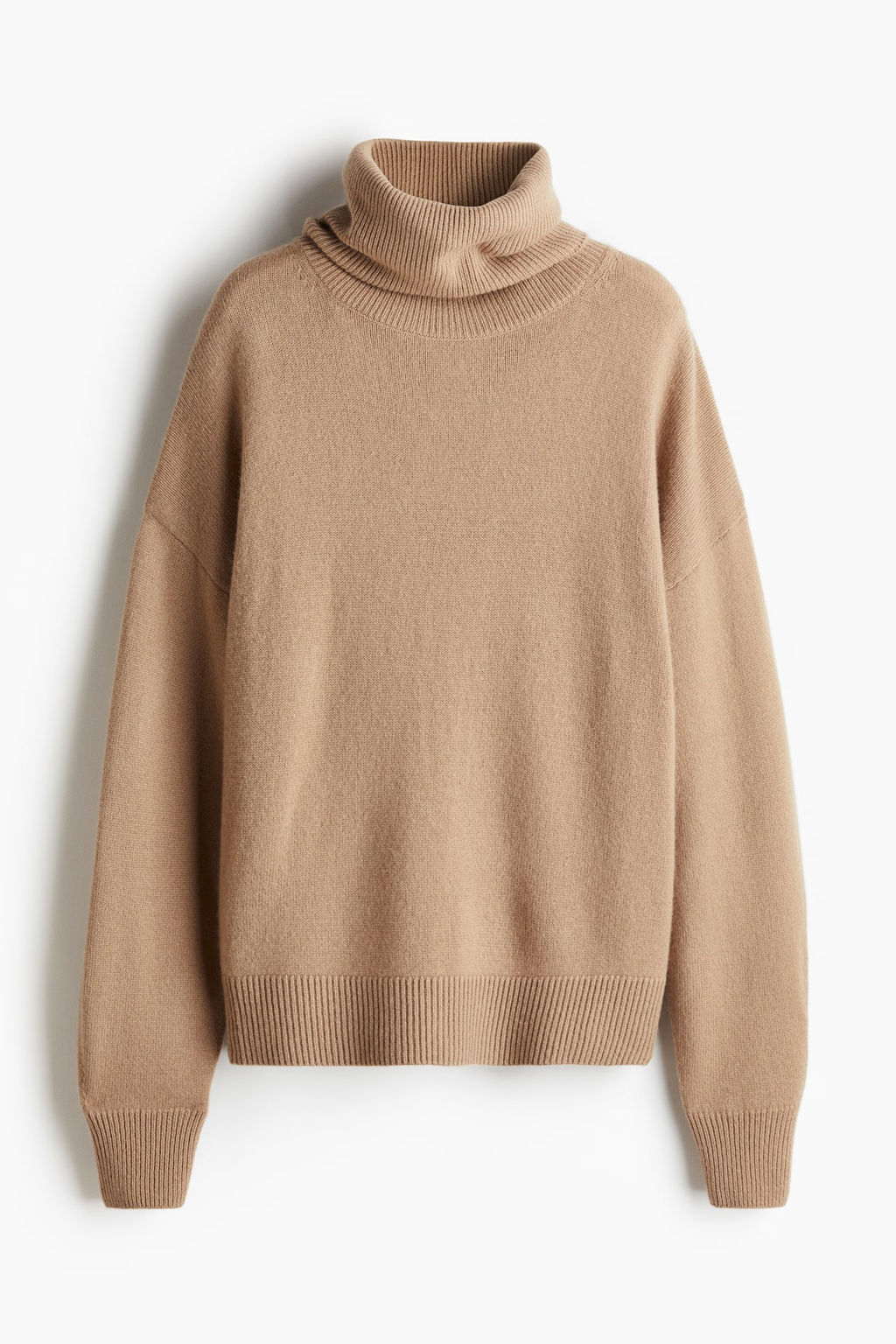 Jersey de cuello alto en mezcla de cachemira - H&m фото 5