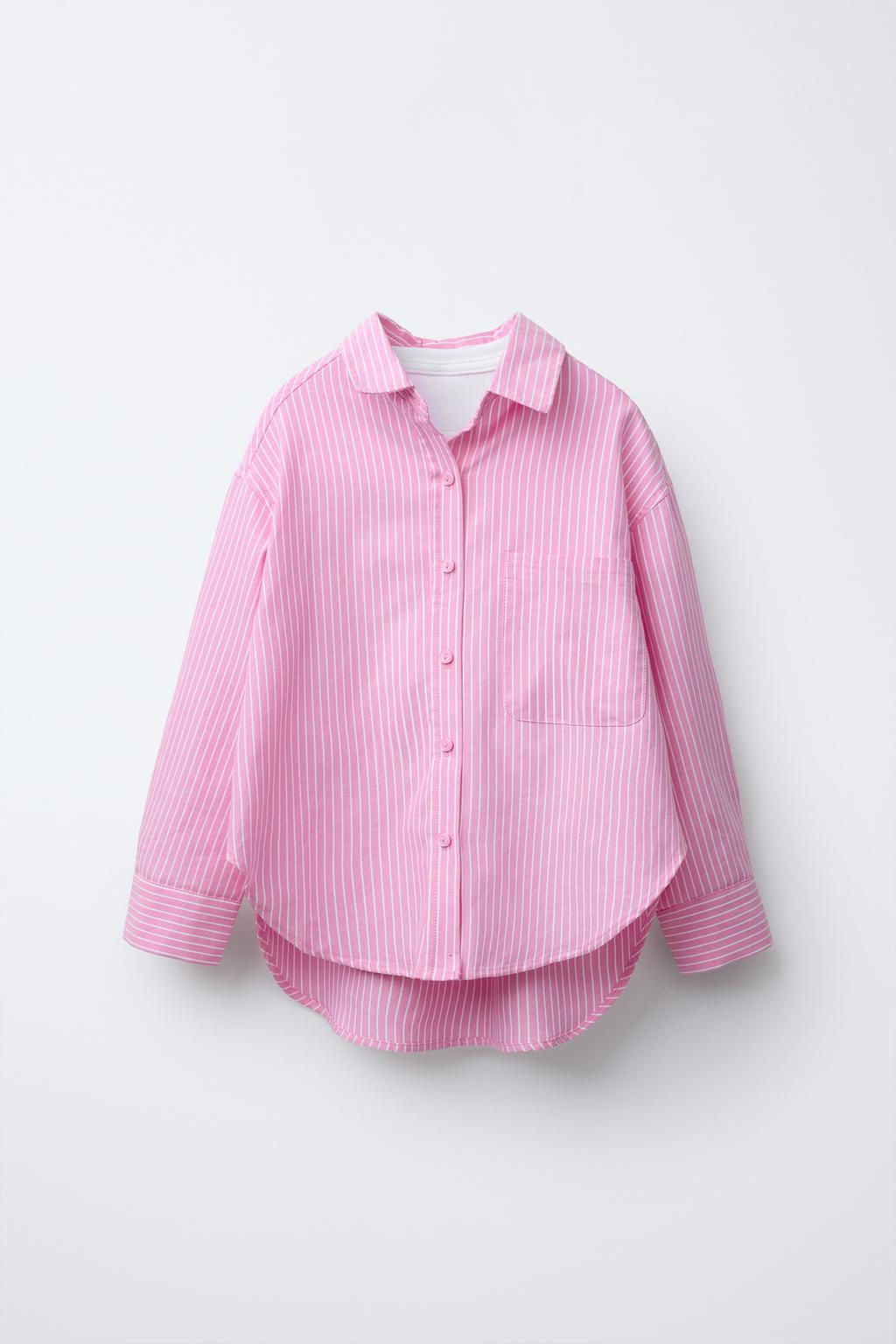 OXFORD SHIRT AND RIBBED T-SHIRT PACK - Zara фото 13