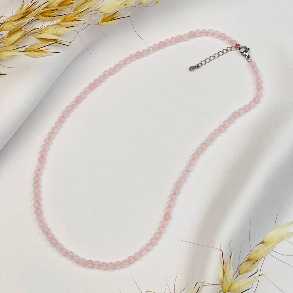 Бусы из Розового кварца 45 см +