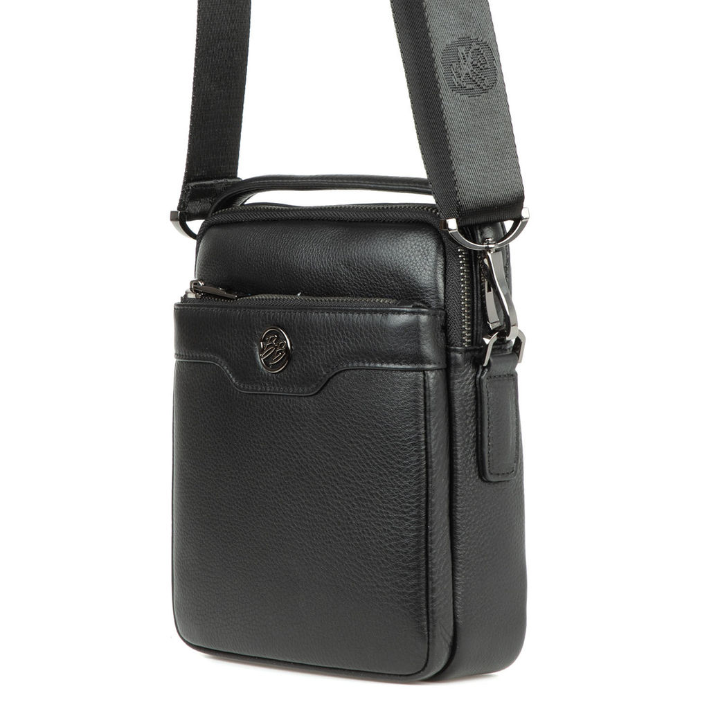 4016-5 black, Мужская кожаная сумка, Barcelo Biagi