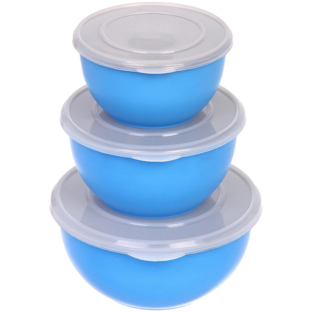 Набор из 3-х мисок для СВЧ-печи с крышками (12см, 15см, 17см)