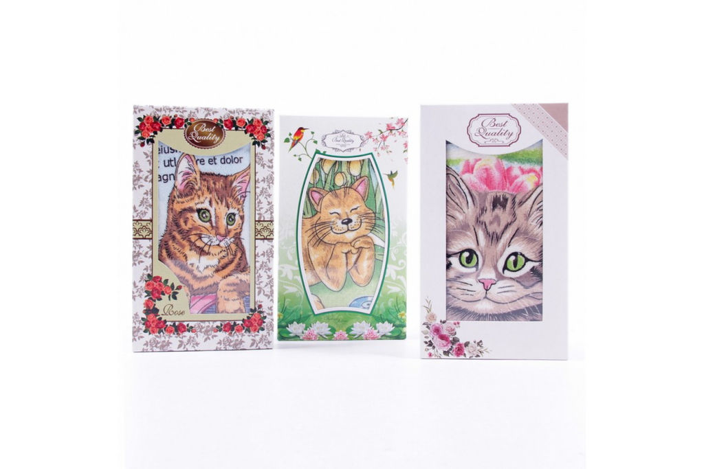 Полотенце микрофибра Котики - 2102 Р, 2103 МР в шоколадке МР