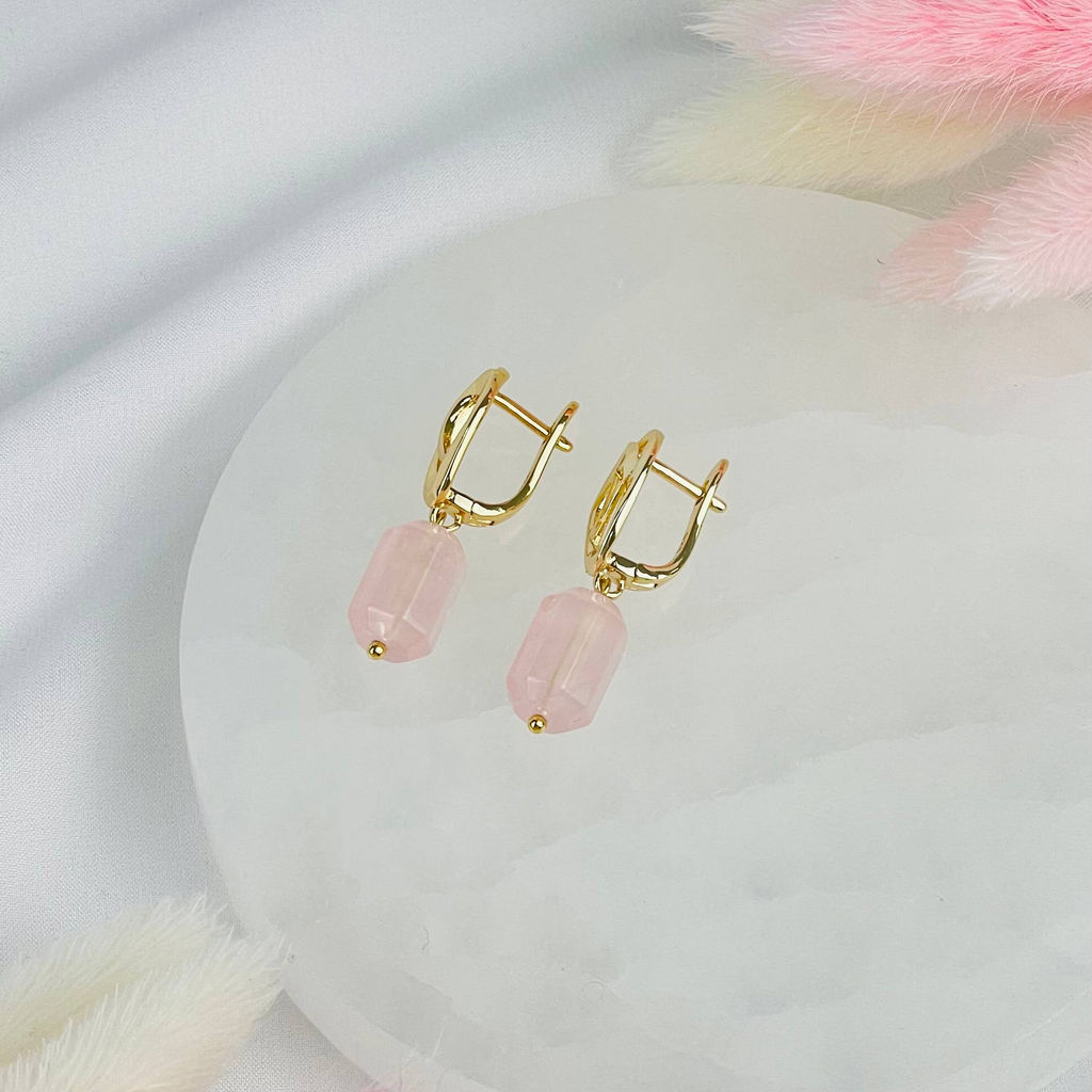 Серьги из Розового кварца - Радуга самоцветов фото 2